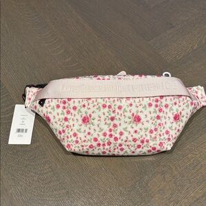 Love shack fancy pink rose belt bag